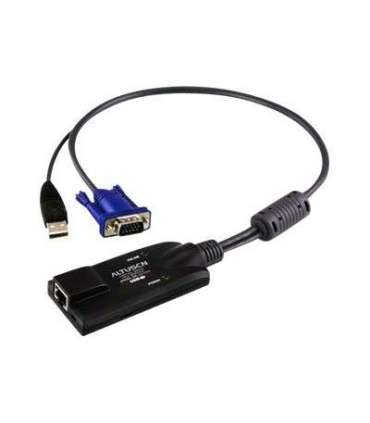 Aten USB VGA KVM Adapter 1 x RJ-45 Female, 1 x USB Male, 1 x HDB-15 Male