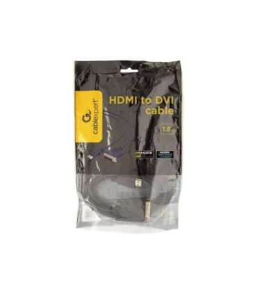Gembird monitoriaus kabelis HDMI/DVI-DM (18+1) 1.8m Cablexpert HDMI to DVI-D 1.8 m