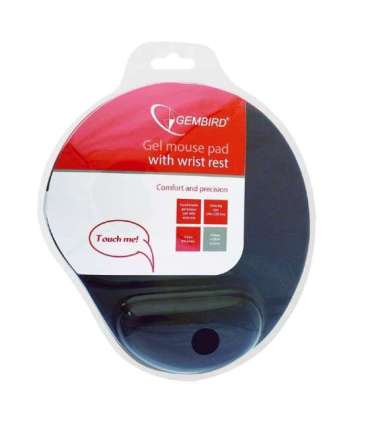 Gembird MP-GEL-B Gel mouse pad with wrist support, blue Gel mouse pad Blue