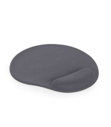 Gembird MP-GEL-GR Gel mouse pad with wrist support, grey Comfortable Gel mouse pad Grey