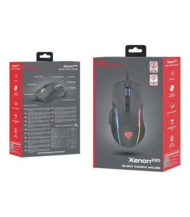 GENESIS Xenon 220 Gaming Mouse, 500 - 6400DPI, Wired, Black Genesis