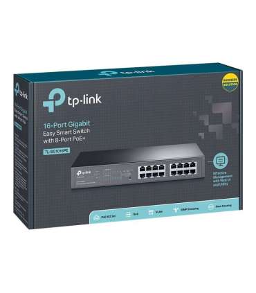 TP-LINK Switch TL-SG1016PE Web Managed Desktop/Rackmountable Gigabit Ethernet (copper) ports quantity 16 |