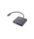 Dell Adapter USB-C to HDMI/DP with Power Pass-Through Black USB-C Male HDMI Female USB Female USB-C (power