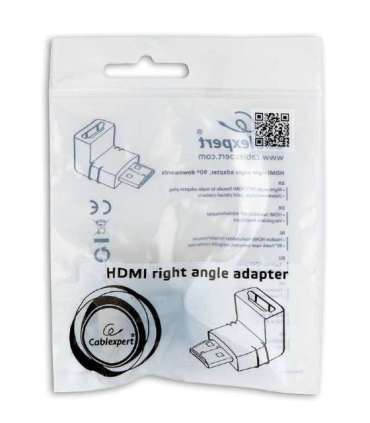 Cablexpert HDMI right angle adapter, 90° downwards Cablexpert