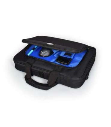 PORT DESIGNS 105064 HANOI II CLAMSHELL Fits up to size 15.6 " Messenger - Briefcase Black Shoulder strap