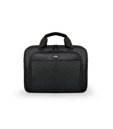 PORT DESIGNS 105064 HANOI II CLAMSHELL Fits up to size 15.6 " Messenger - Briefcase Black Shoulder strap