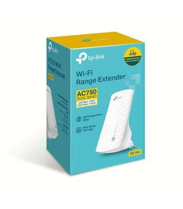 TP-LINK Extender RE190 802.11ac 2.4GHz/5GHz 300+433 Mbit/s MU-MiMO No no PoE Antenna type 3