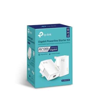 TP-LINK Gigabit Powerline Starter Kit TL-PA7017 KIT 10/100/1000 Mbit/s Ethernet LAN (RJ-45) ports 1 No Wi-Fi |