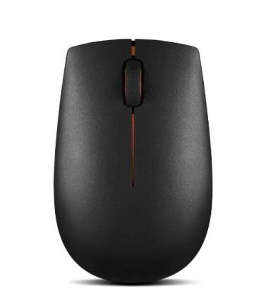 Lenovo Wireless Compact Mouse 300 Optical Mouse 2.4 GHz Wireless via Nano USB Black 1 year(s)