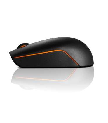 Lenovo Wireless Compact Mouse 300 Optical Mouse 2.4 GHz Wireless via Nano USB Black 1 year(s)