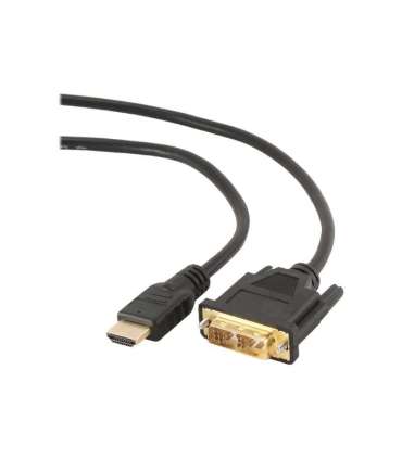 Gembird HDMI to DVI cable (Single Link) HDMI 19pin male DVI 18+1pin male HDMI to DVI-D 0.5 m