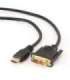 Gembird HDMI to DVI cable (Single Link) HDMI 19pin male DVI 18+1pin male HDMI to DVI-D 0.5 m