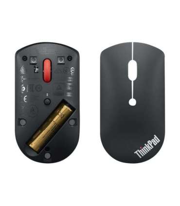 Lenovo ThinkPad Bluetooth Silent Mouse Wireless Bluetooth 5.0 Black 1 year(s)