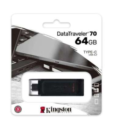 Kingston DataTraveler 70 64 GB USB-C Black