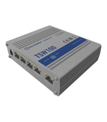 Teltonika Industiral POE+ Swith TSW100 Unmanaged Desktop Gigabit Ethernet (copper) ports quantity 5 Power