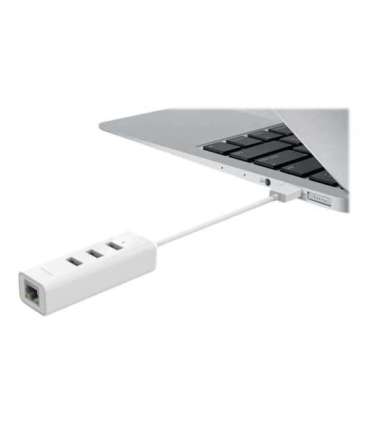 TP-LINK UE330 USB 3.0 3-Port Hub & Gigabit Ethernet Adapter 2 in 1 USB Adapter