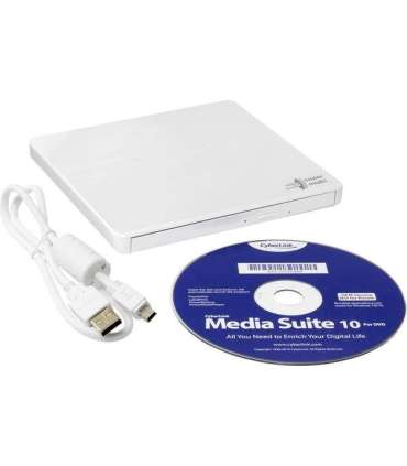 H.L Data Storage Ultra Slim Portable DVD-Writer GP60NW60 Interface USB 2.0 DVD±R/RW CD read speed 24 x CD