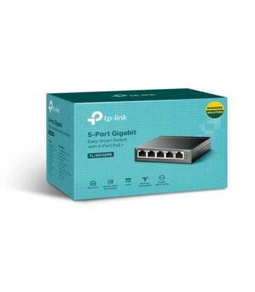 TP-LINK Switch TL-SG105PE Unmanaged Desktop PoE+ ports quantity 4 Power supply type External