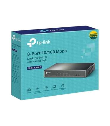 TP-LINK Switch TL-SF1008LP Unmanaged Desktop 10/100 Mbps (RJ-45) ports quantity 8 Power over Ethernet (PoE)