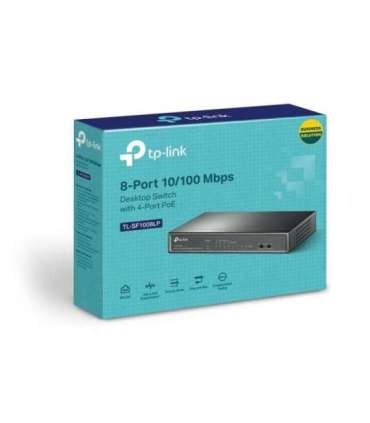 TP-LINK Switch TL-SF1008LP Unmanaged Desktop 10/100 Mbps (RJ-45) ports quantity 8 Power over Ethernet (PoE)