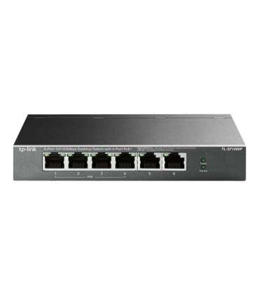 TP-LINK Switch TL-SF1006P Unmanaged Desktop 10/100 Mbps (RJ-45) ports quantity 6 PoE+ ports quantity 4 |