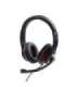 Gembird Stereo headset MHS-03-BKRD On-Ear Built-in microphone 3.5 mm
