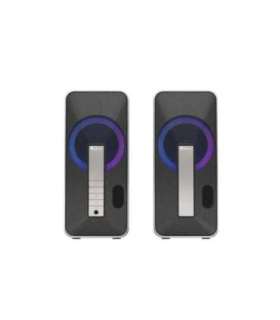 Genesis Computer Speaker Helium 100BT RGB Bluetooth Silver/Black Gaming Speakers Wireless connection