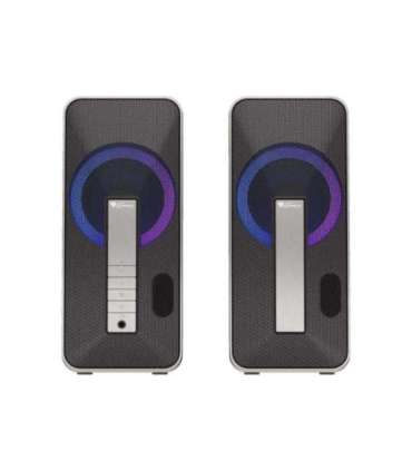 Genesis Computer Speaker Helium 100BT RGB Bluetooth Silver/Black Gaming Speakers Wireless connection