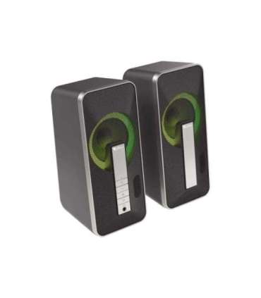 Genesis Computer Speaker Helium 100BT RGB Bluetooth Silver/Black Gaming Speakers Wireless connection