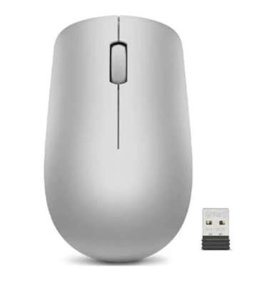 Lenovo Wireless Mouse 530 Optical Mouse 2.4 GHz Wireless via Nano USB Platinum Grey 1 year(s)