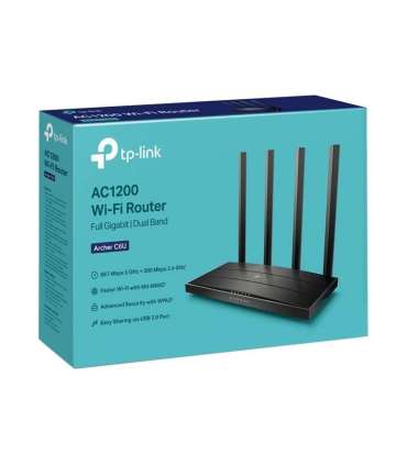 AC1200 Wireless Gigabit Router Archer C6U 802.11ac 300+867 Mbit/s 10/100/1000 Mbit/s Ethernet LAN (RJ-45)