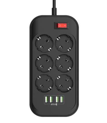 ColorWay 10 A Power Socket CW-CHE64B 17 W