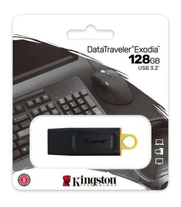Kingston DataTraveler Exodia 128 GB USB 3.2 Black