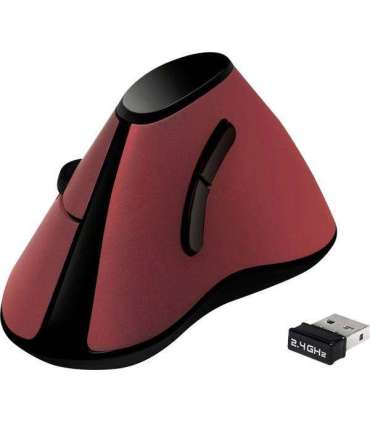 Logilink Ergonomic Vertical Mouse ID0159 Optical Wireless Red