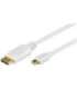 Goobay Mini DisplayPort adapter cable 1.2 52858 Mini DisplayPort plug DisplayPort plug 1 m Gold-Plated