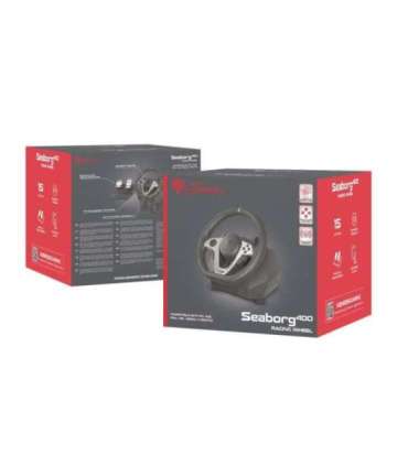Genesis Driving Wheel Seaborg 400 Silver/Black Game racing wheel