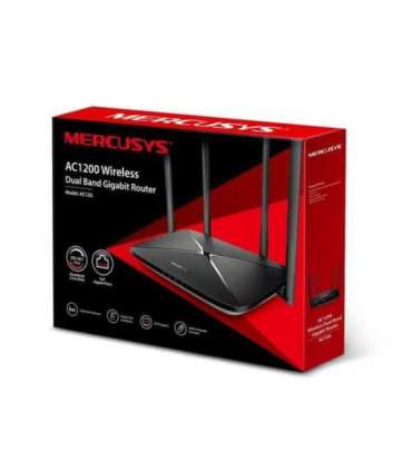 AC1200 Wireless Dual Band Gigabit Router AC12G 802.11ac 300+867 Mbit/s 10/100/1000 Mbit/s Ethernet LAN (RJ-45)