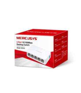 Mercusys Switch MS105 Unmanaged Desktop 10/100 Mbps (RJ-45) ports quantity 5 Power supply type External