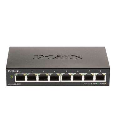 D-Link Smart Gigabit Ethernet Switch DGS-1100-08V2 Managed Desktop Power supply type External 24 month(s)