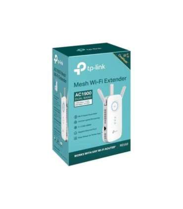 TP-LINK AC1900 Wi-Fi Range Extender RE550 802.11ac 2GHz/5GHz 600+1300 Mbit/s 10/100/1000 Mbit/s Ethernet