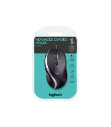 Logitech Advanced Corded Mouse M500s Optical Mouse Wired Black
