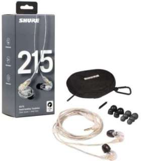 Shure SE215 Earphone, Clear Shure