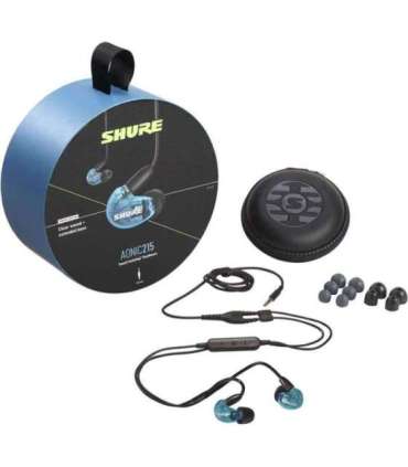 Shure SE215 Earphone, Blue W/MODEL: RMCE-UNI Shure