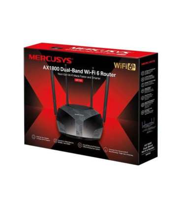 AX1800 Dual-Band WiFi 6 Router MR70X 802.11ax 1201+574 Mbit/s 10/100/1000 Mbit/s Ethernet LAN (RJ-45) ports 3