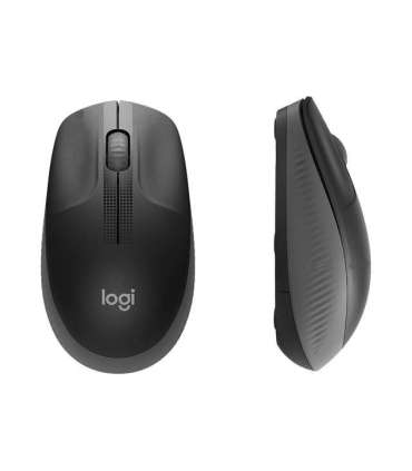 Logitech Full size Mouse M190 Wireless USB Charcoal