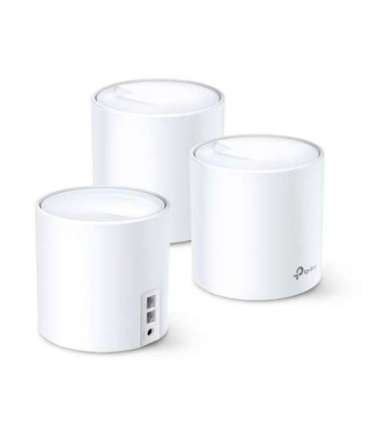 Whole-Home Wi-Fi System Deco X20(3-pack) 802.11ac 1201 Mbit/s 10/100/1000 Mbit/s Ethernet LAN (RJ-45) ports 2