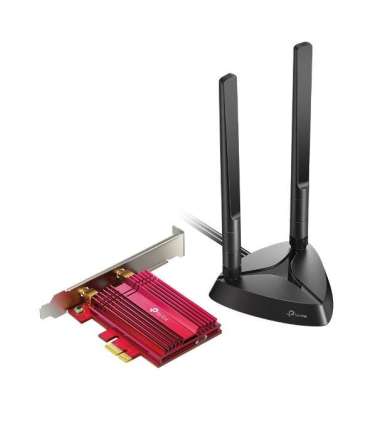 TP-LINK TX3000E AX3000 Wi-Fi 6 Bluetooth 5.0 PCIe Adapter 2.4GHz/5GHz Antenna type 2xHigh-Gain External Antennas