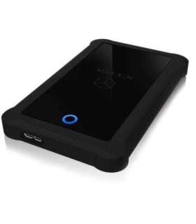 Raidsonic ICY BOX IB-233U3-B External enclosure for 2.5" SATA HDD/SSD with USB 3.0 interface and silicone protection