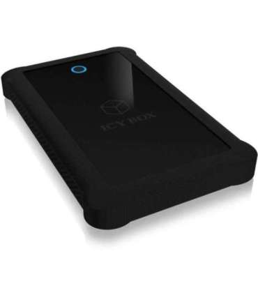 Raidsonic ICY BOX IB-233U3-B External enclosure for 2.5" SATA HDD/SSD with USB 3.0 interface and silicone protection
