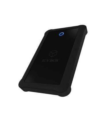 Raidsonic ICY BOX IB-233U3-B External enclosure for 2.5" SATA HDD/SSD with USB 3.0 interface and silicone protection
